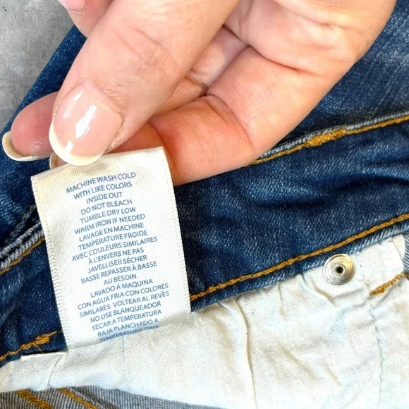 Wild Blue Button Fly, Distressed Denim Shorts - Picture 9 of 13